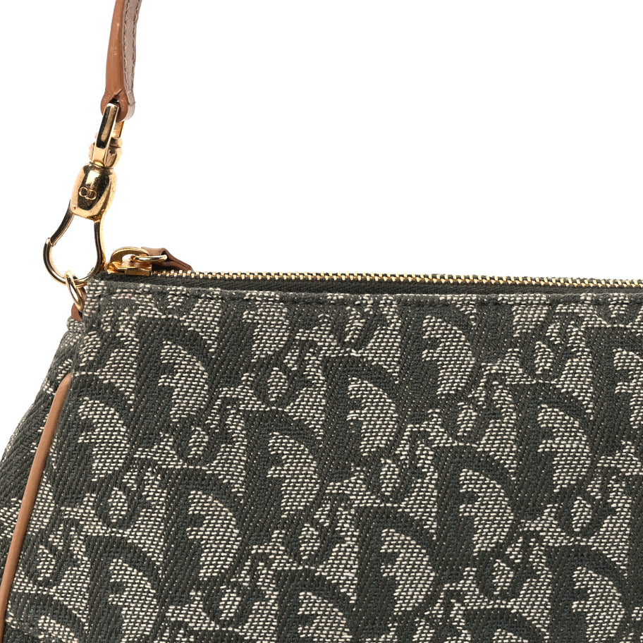 Christian Dior Monogram Mini Saddle Pochette Green Image 6