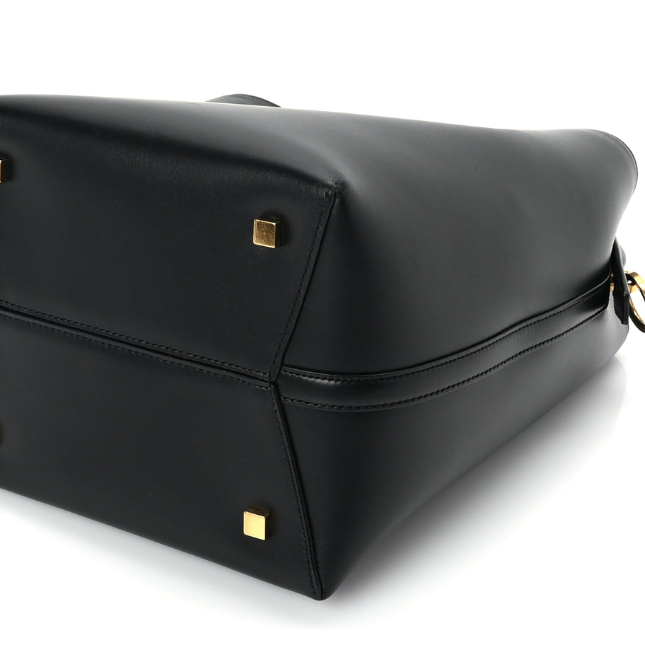 Saint Laurent Shiny Calfskin Le 37 Small Bucket Bag  Black Image 8