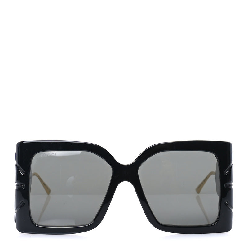  Gucci Acetate Square Frame Wing Sunglasses GG0535S  Black