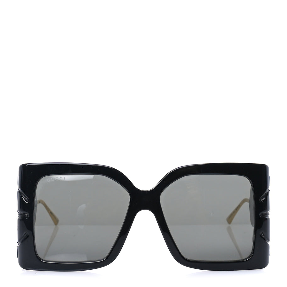 Gucci Acetate Square Frame Wing Sunglasses GG0535S  Black Image 2