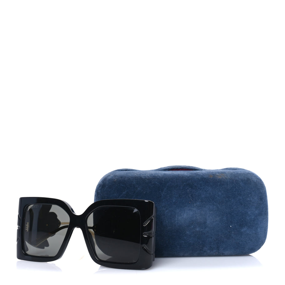 Gucci Acetate Square Frame Wing Sunglasses GG0535S  Black Image 7