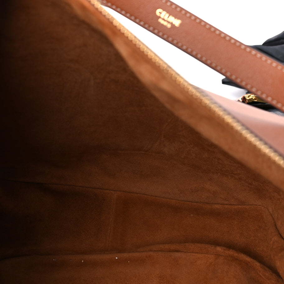 Celine Supple Calfskin Large Triomphe Heloise Shoulder Bag  Tan Image 4