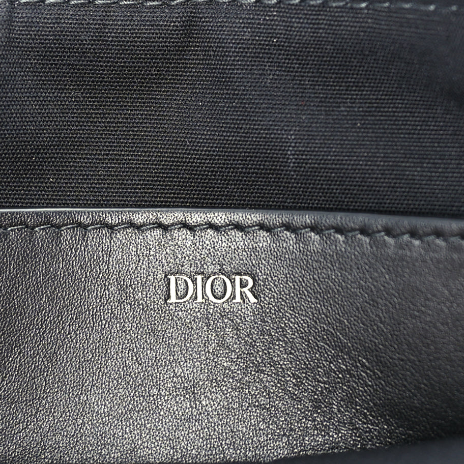 Christian Dior Oblique Pouch Wristlet Blue Blue Image 7