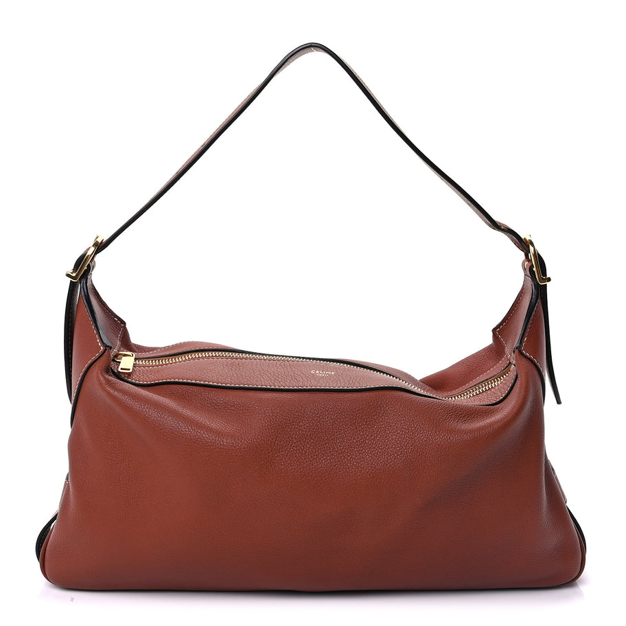 Celine Supple Calfskin Medium Romy Shoulder Bag Tan Image 1