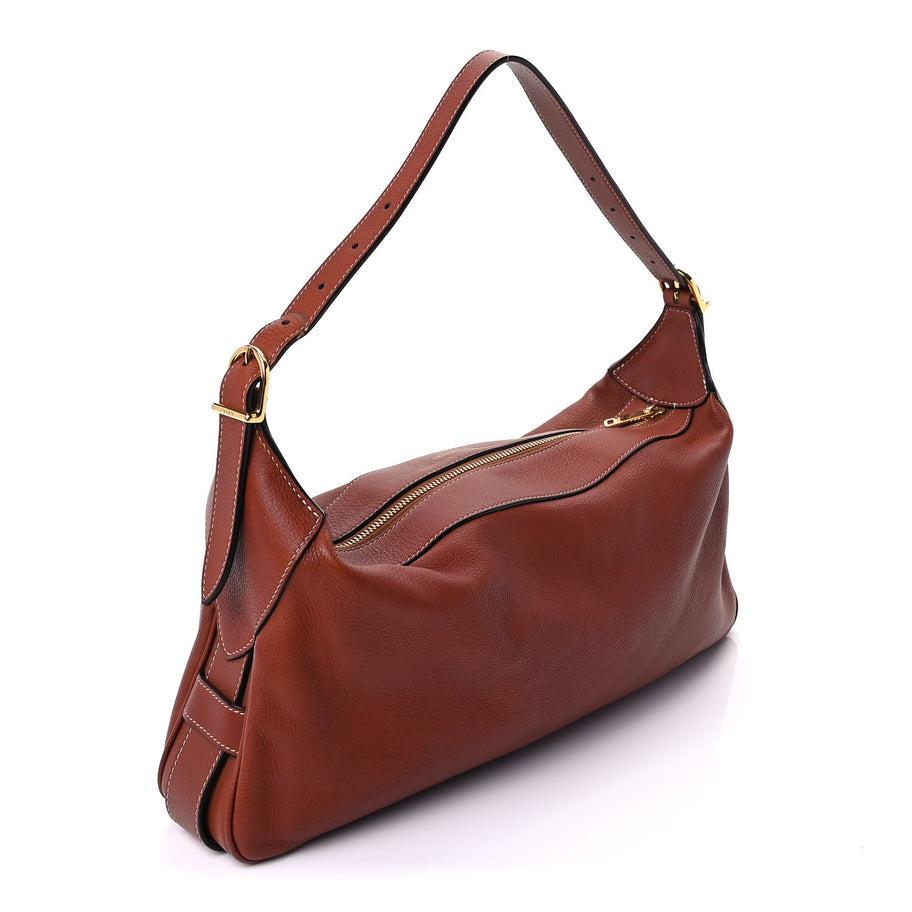 Celine Supple Calfskin Medium Romy Shoulder Bag Tan Image 2