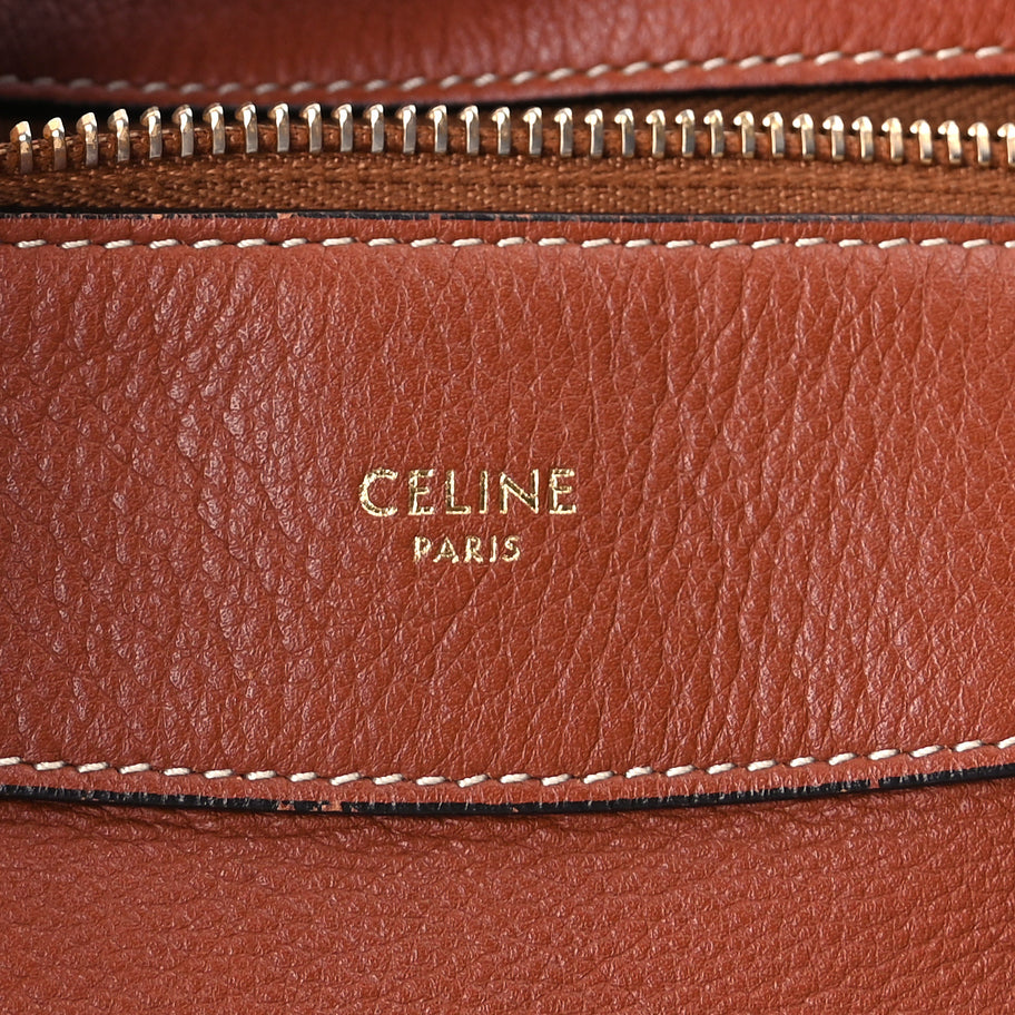 Celine Supple Calfskin Medium Romy Shoulder Bag Tan Image 5