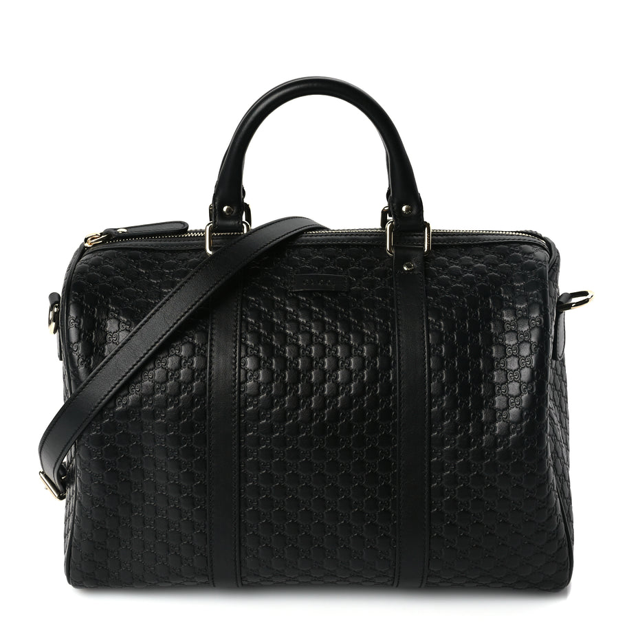 Gucci Microguccissima Medium Joy Boston Black Image 1
