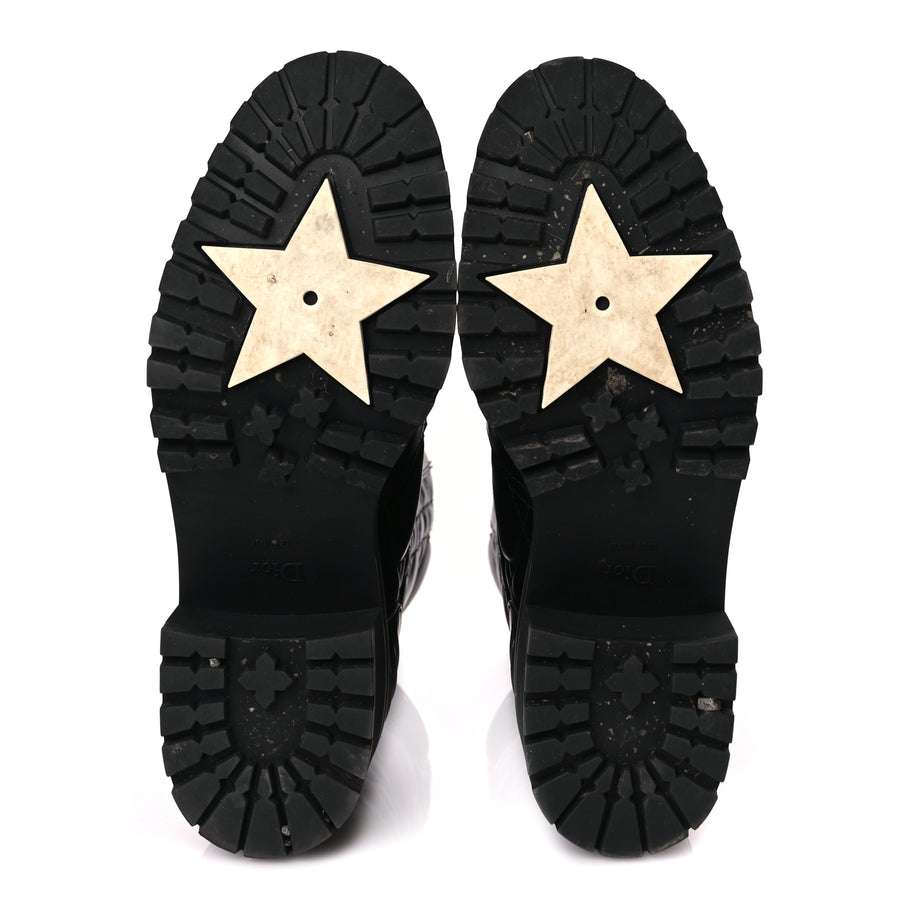 Christian Dior Calfskin Cannage D-Leader Ankle Boot 41 Black Image 5