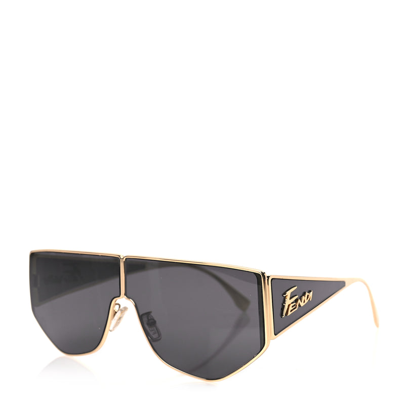  Fendi Metal Disco Geometric Sunglasses FE 40051/U Gold