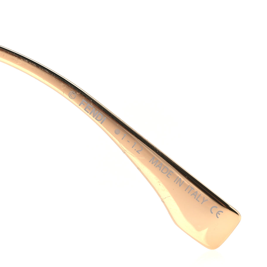 Fendi Metal Disco Geometric Sunglasses FE 40051/U Gold Image 6