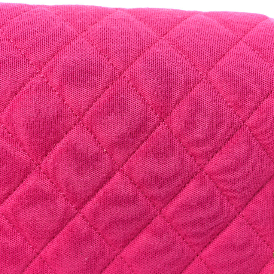 Chanel Jersey Quilted Mini Chic With Me Flap Pink Image 10