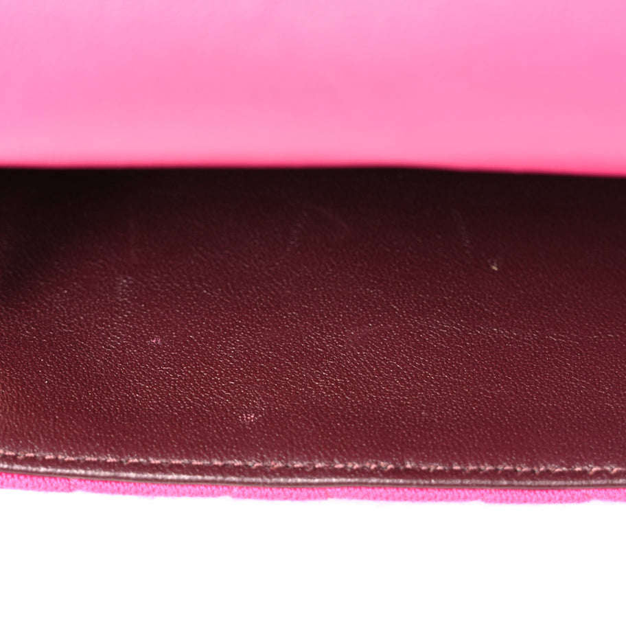 Chanel Jersey Quilted Mini Chic With Me Flap Pink Image 12