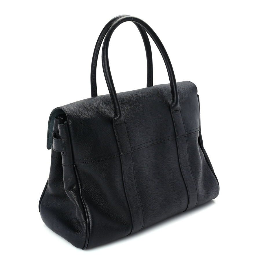 Mulberry Small Classic Grain Bayswater Black Image 2