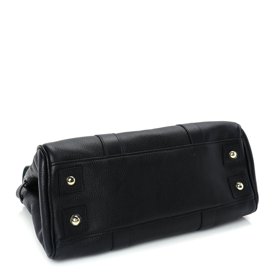 Mulberry Small Classic Grain Bayswater Black Image 3