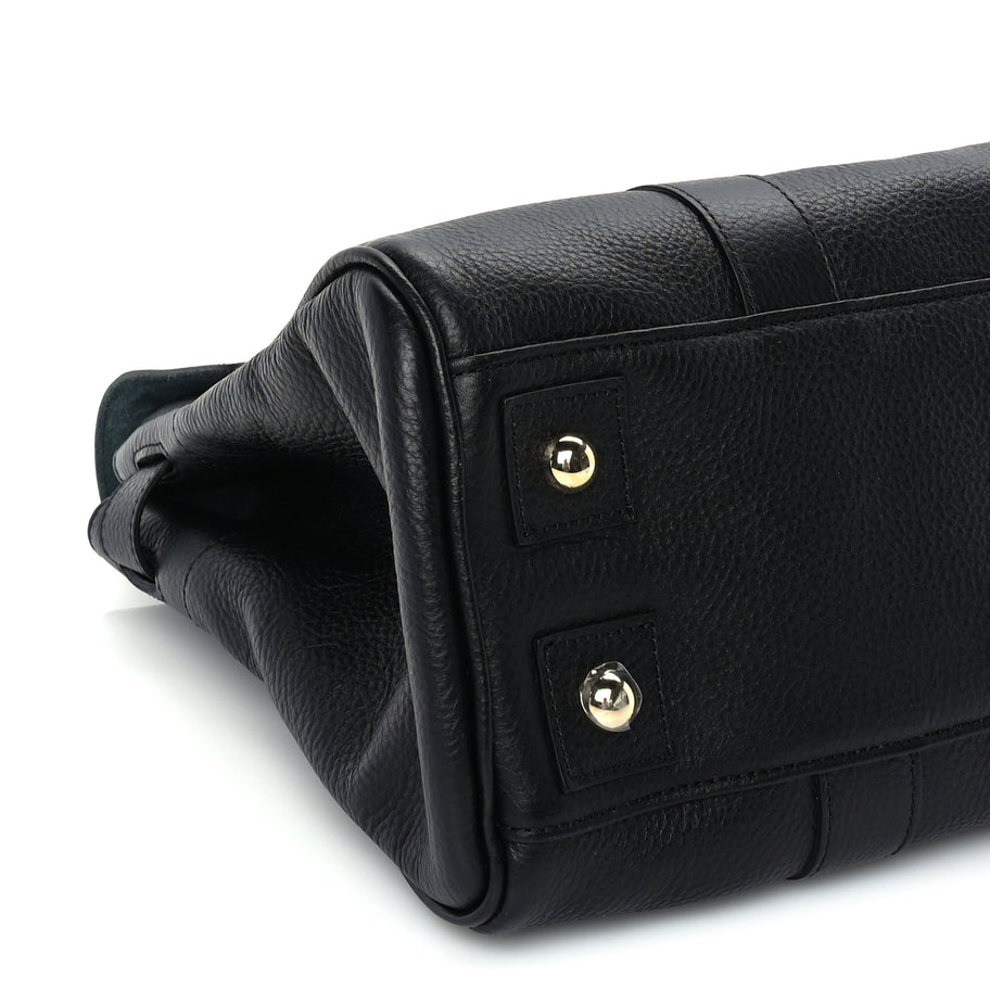 Mulberry Small Classic Grain Bayswater Black Image 7