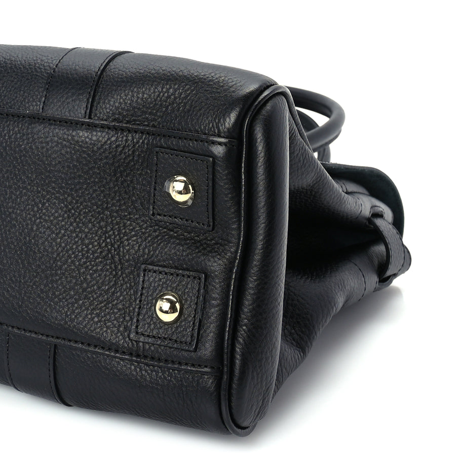 Mulberry Small Classic Grain Bayswater Black Image 8