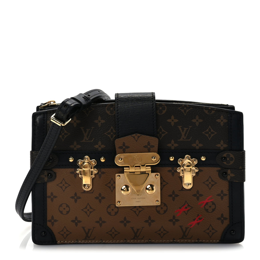 Louis Vuitton Reverse Monogram Trunk Clutch Black Image 1