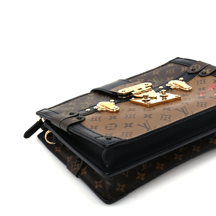 Louis Vuitton Reverse Monogram Trunk Clutch Black Image 7