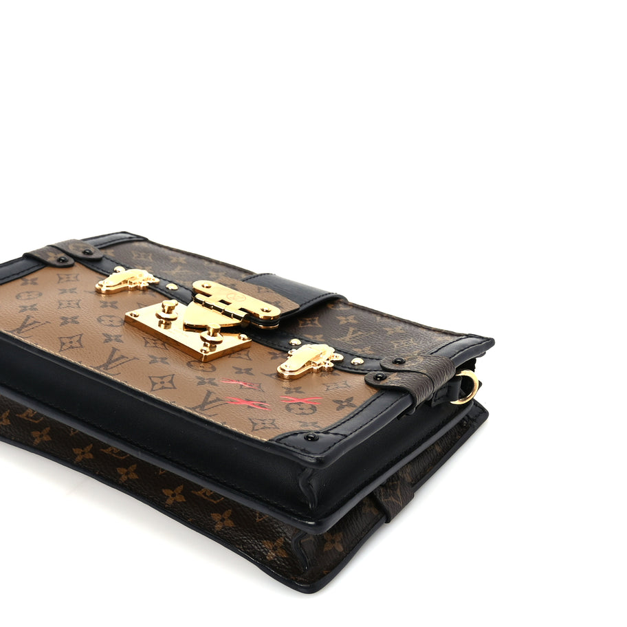 Louis Vuitton Reverse Monogram Trunk Clutch Black Image 8