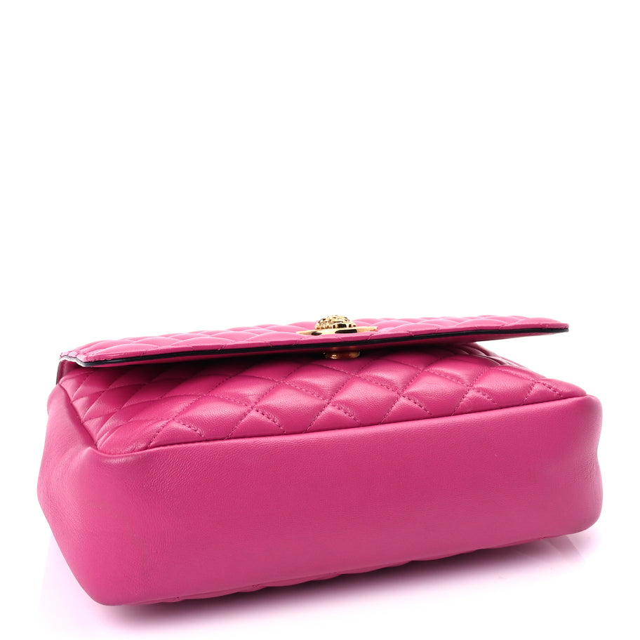 Versace Nappa Quilted Medusa Chain Crossbody  Pink Image 3