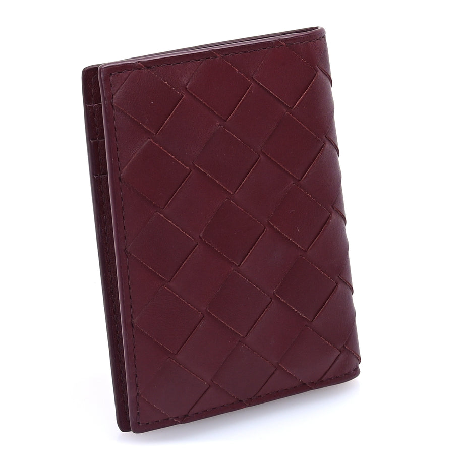 Bottega Veneta Nappa Maxi Intrecciato Bi-Fold Card Holder  Barolo Image 4