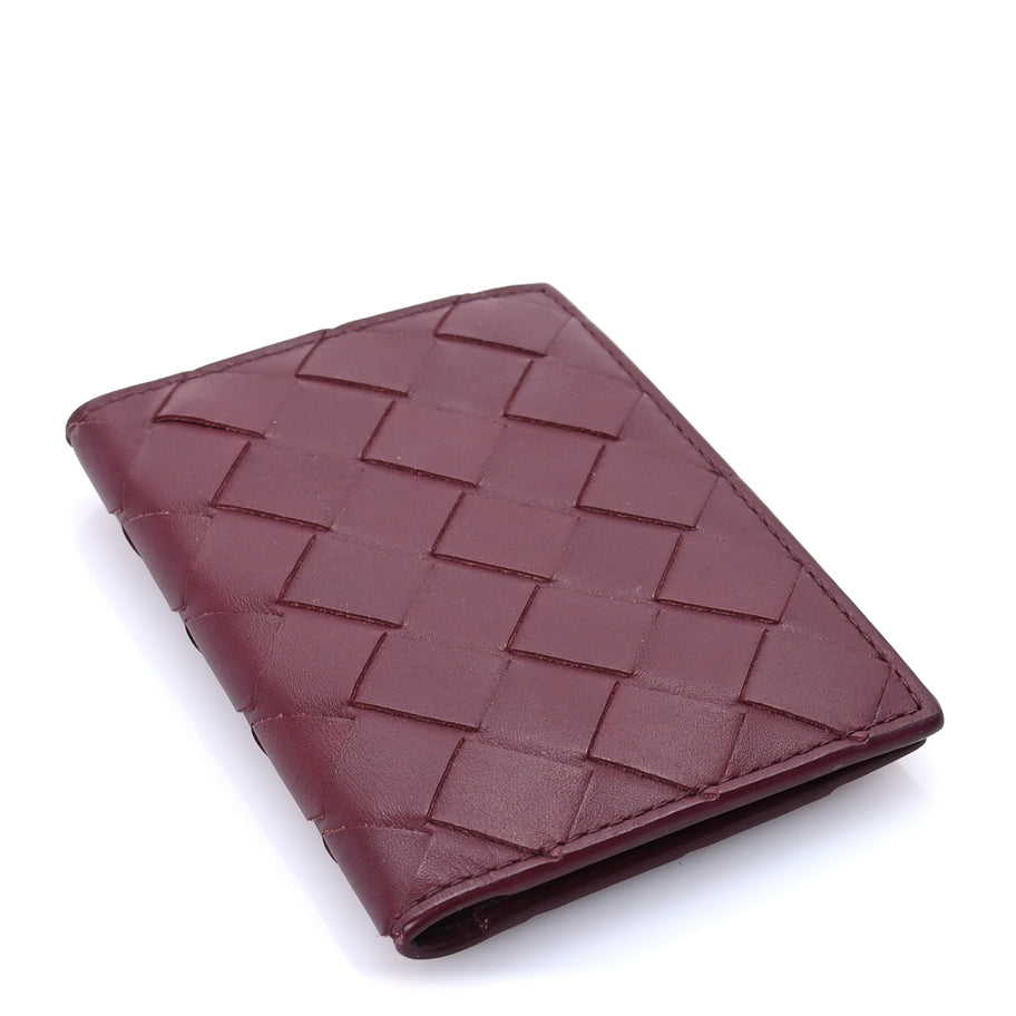 Bottega Veneta Nappa Maxi Intrecciato Bi-Fold Card Holder  Barolo Image 5