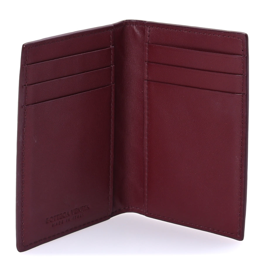 Bottega Veneta Nappa Maxi Intrecciato Bi-Fold Card Holder  Barolo Image 6