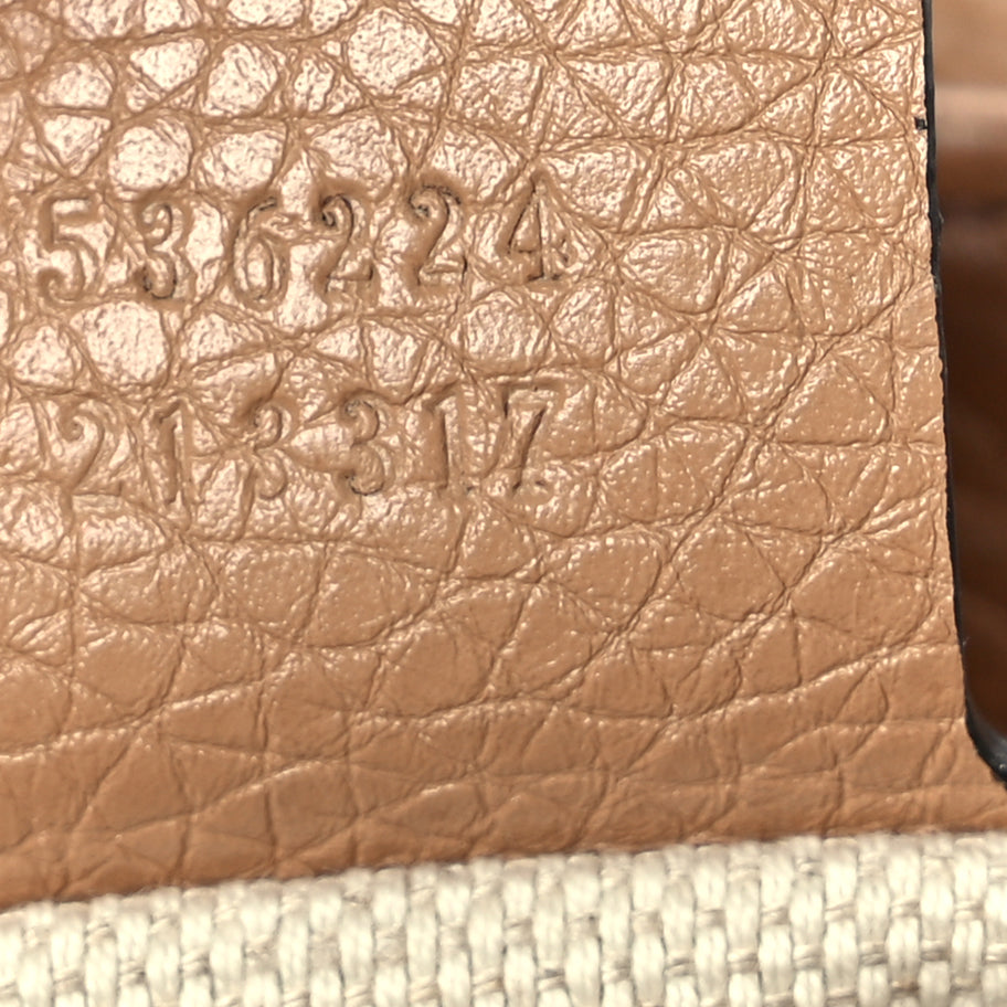 Gucci Pebbled Calfskin Medium Soho Flap Crossbody Camelia Image 6