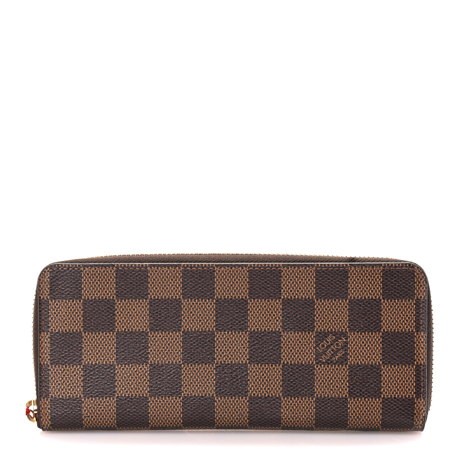 Louis Vuitton Damier Ebene Clemence Wallet Cherry Image 1