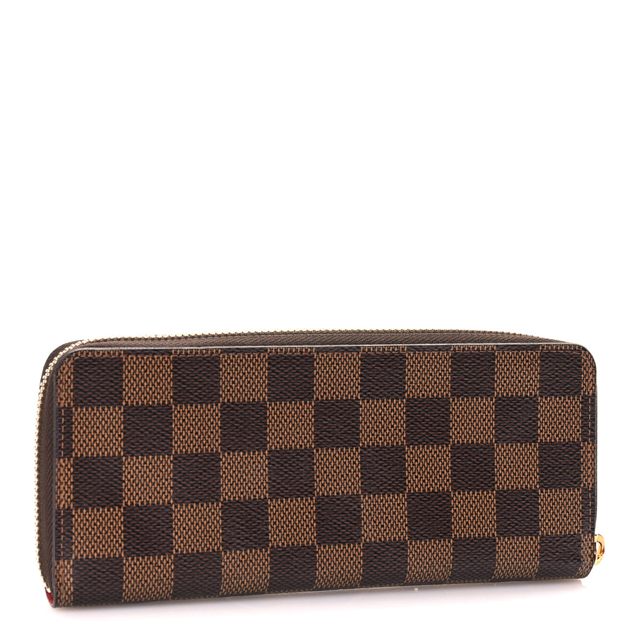 Louis Vuitton Damier Ebene Clemence Wallet Cherry Image 3