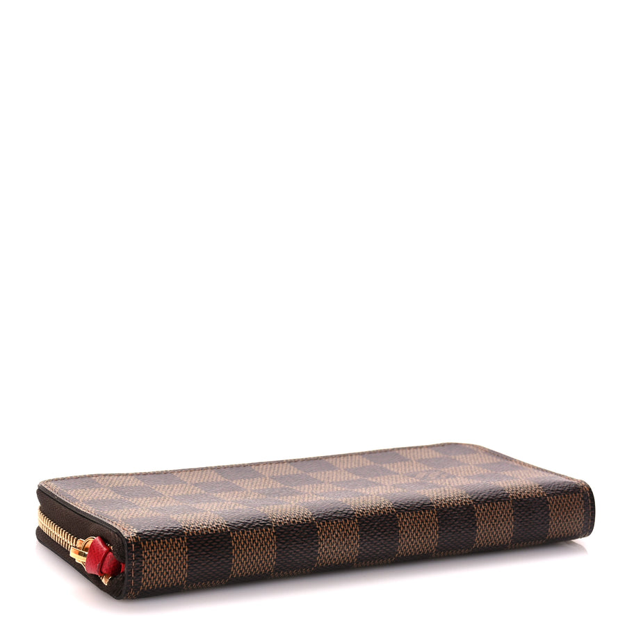 Louis Vuitton Damier Ebene Clemence Wallet Cherry Image 4