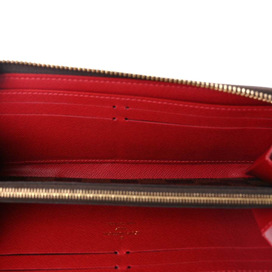 Louis Vuitton Damier Ebene Clemence Wallet Cherry Image 5