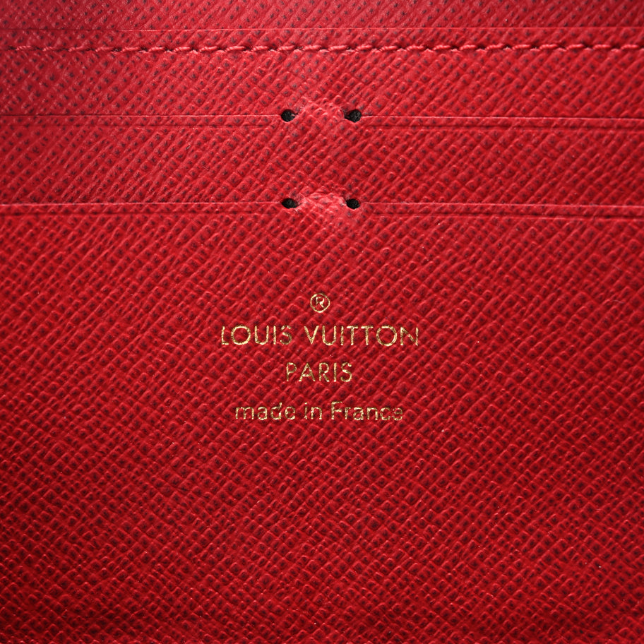 Louis Vuitton Damier Ebene Clemence Wallet Cherry Image 6