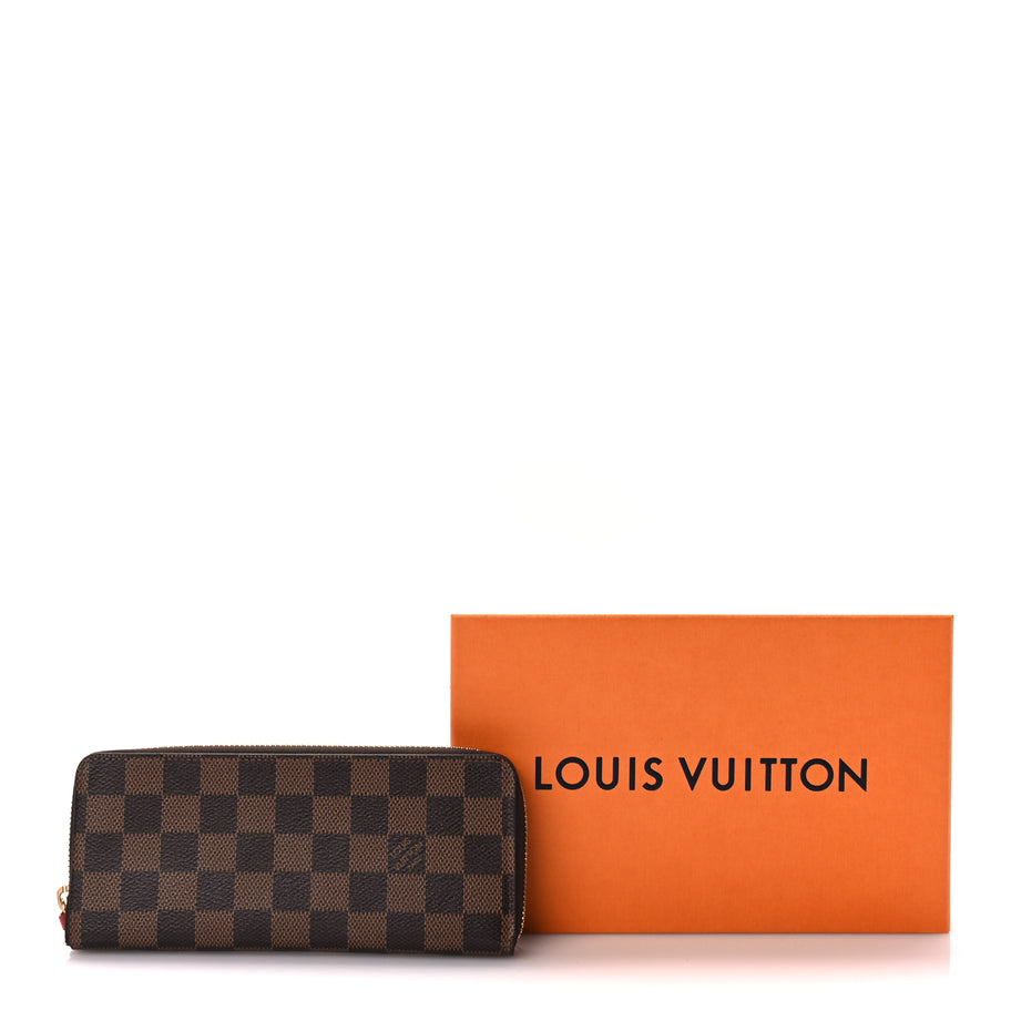 Louis Vuitton Damier Ebene Clemence Wallet Cherry Image 7