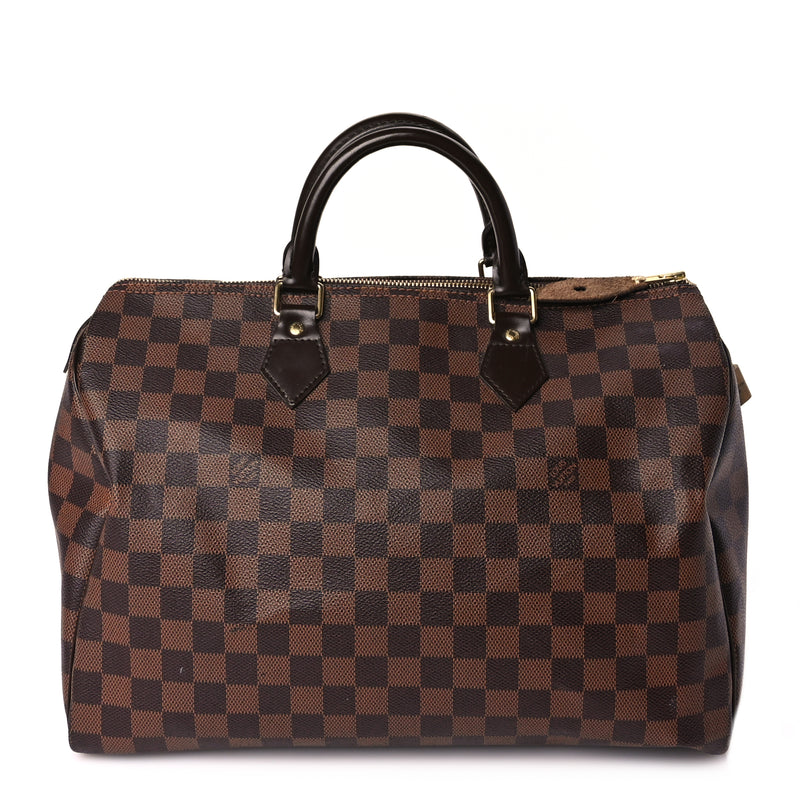  Louis Vuitton Damier Ebene Speedy 35