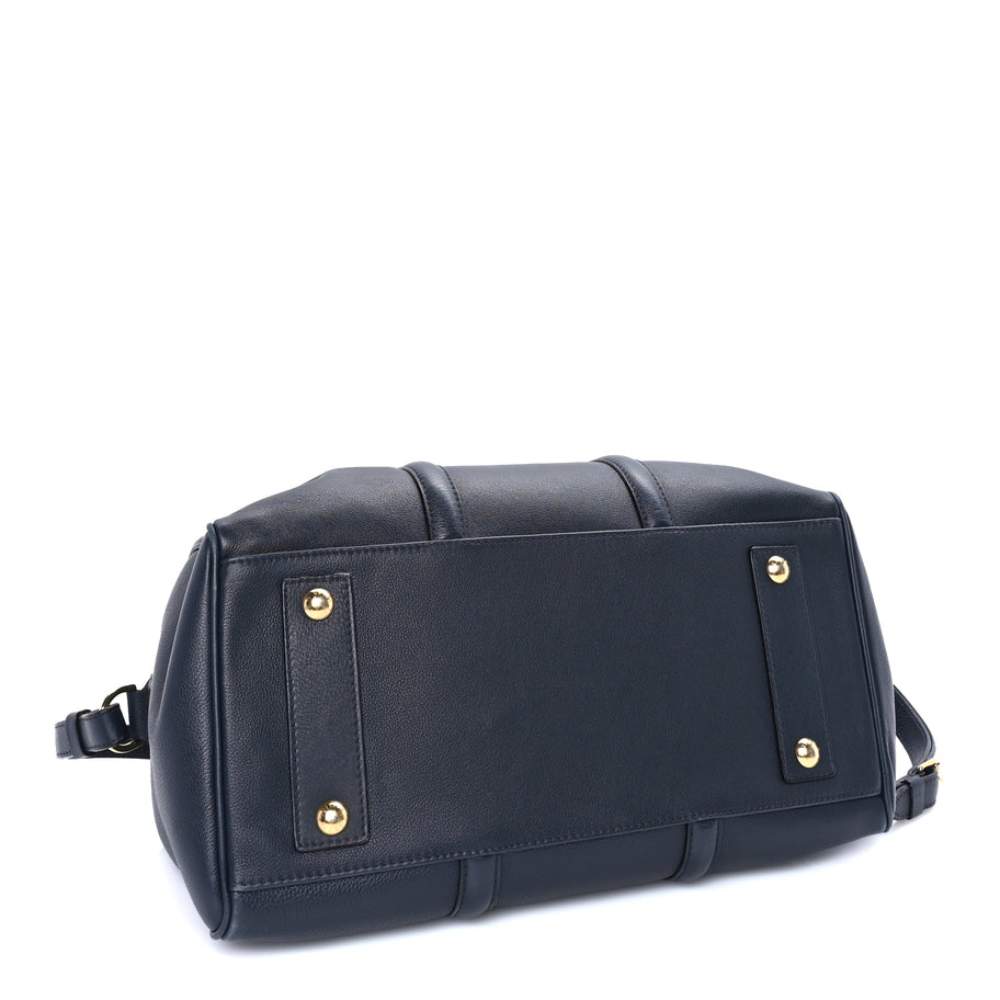 Louis Vuitton Calfskin Sofia Coppola SC Bag MM Blue Image 3