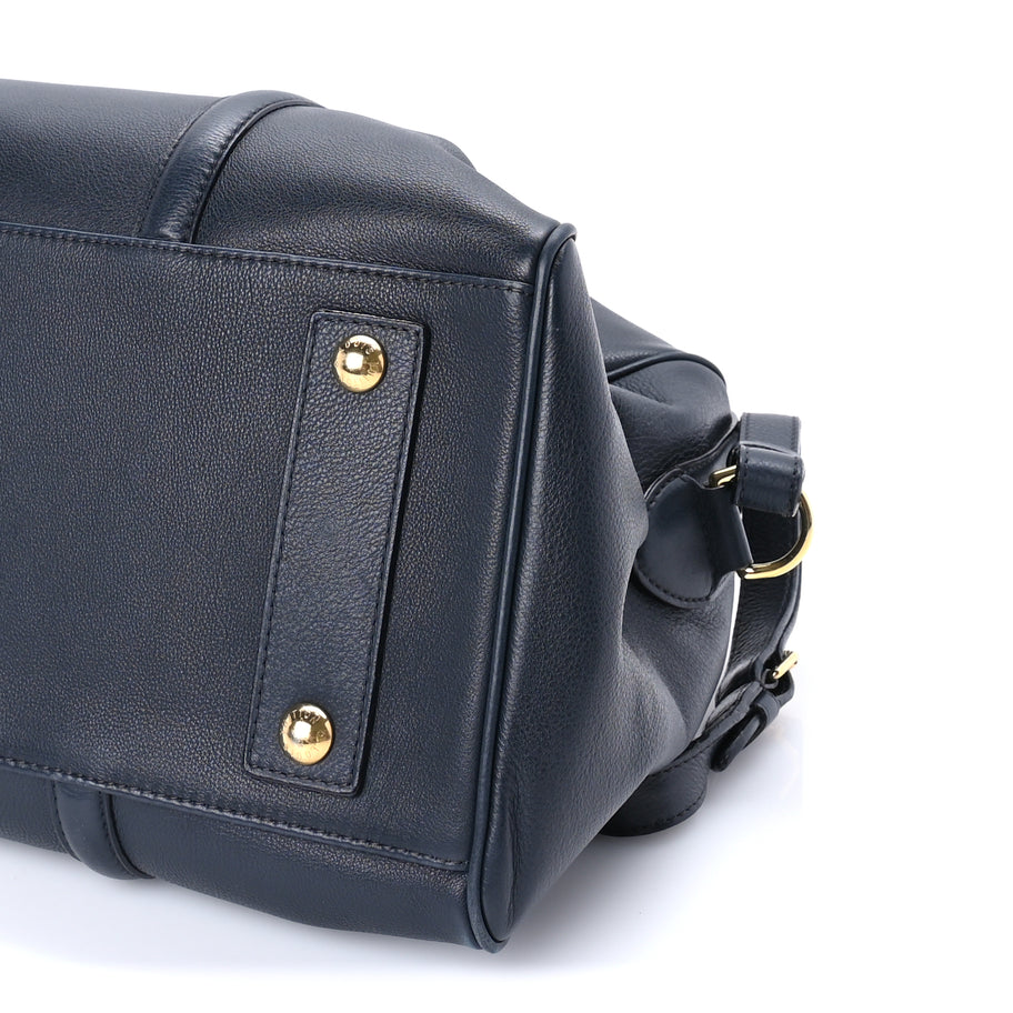Louis Vuitton Calfskin Sofia Coppola SC Bag MM Blue Image 8