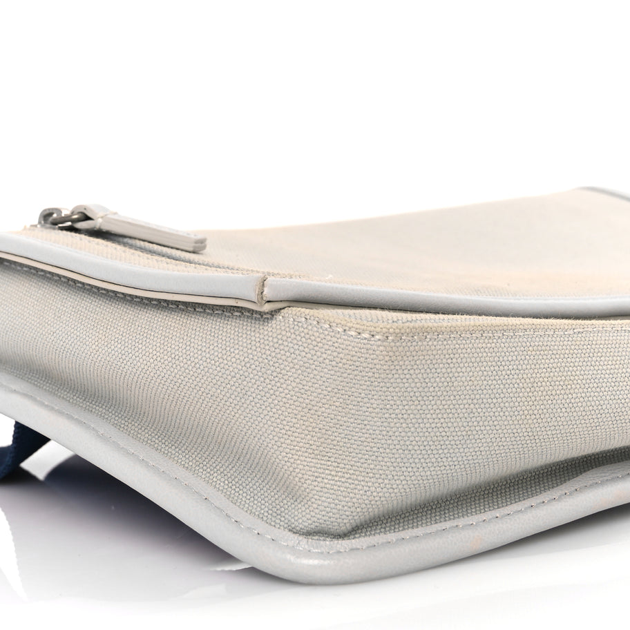 Jacquemus Canvas Le Messageru Bag  Grey Image 7