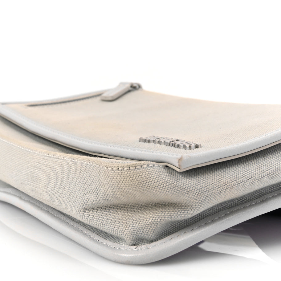 Jacquemus Canvas Le Messageru Bag  Grey Image 8