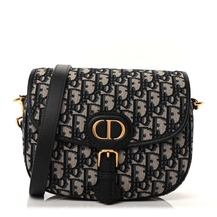 Christian Dior Oblique Medium Bobby Flap Blue Image 1