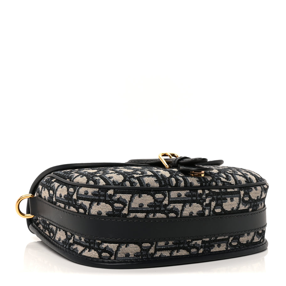 Christian Dior Oblique Medium Bobby Flap Blue Image 3