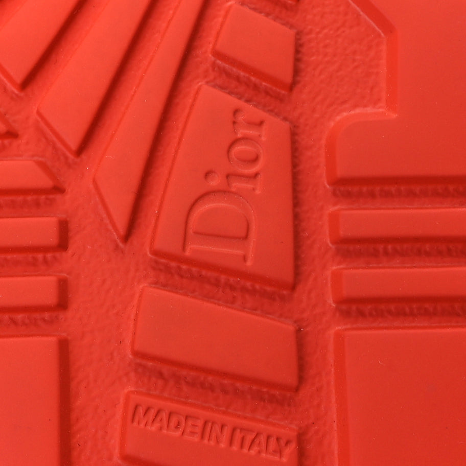 Christian Dior Calfskin Cannage Dtwist Espadrille Platform Sandals 37  Orange Image 7