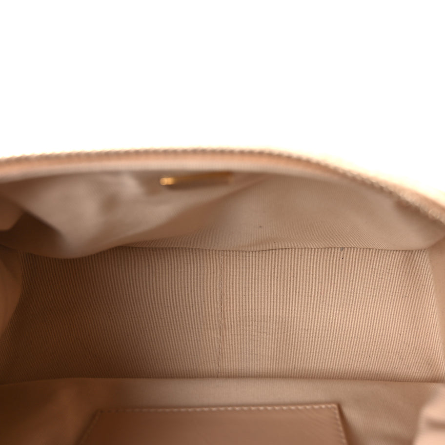 Chanel Shiny Lambskin Quilted Trendy Pockets Hobo Beige Image 4