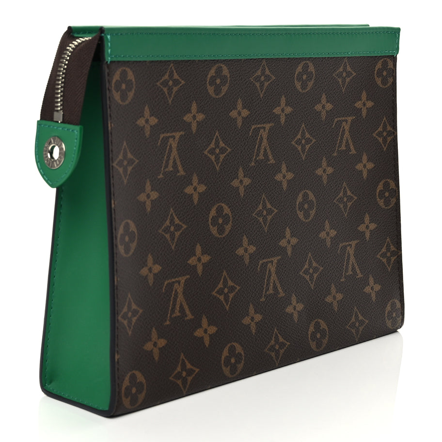 Louis Vuitton Monogram Macassar Pochette Voyage MM Borneo Green Image 3