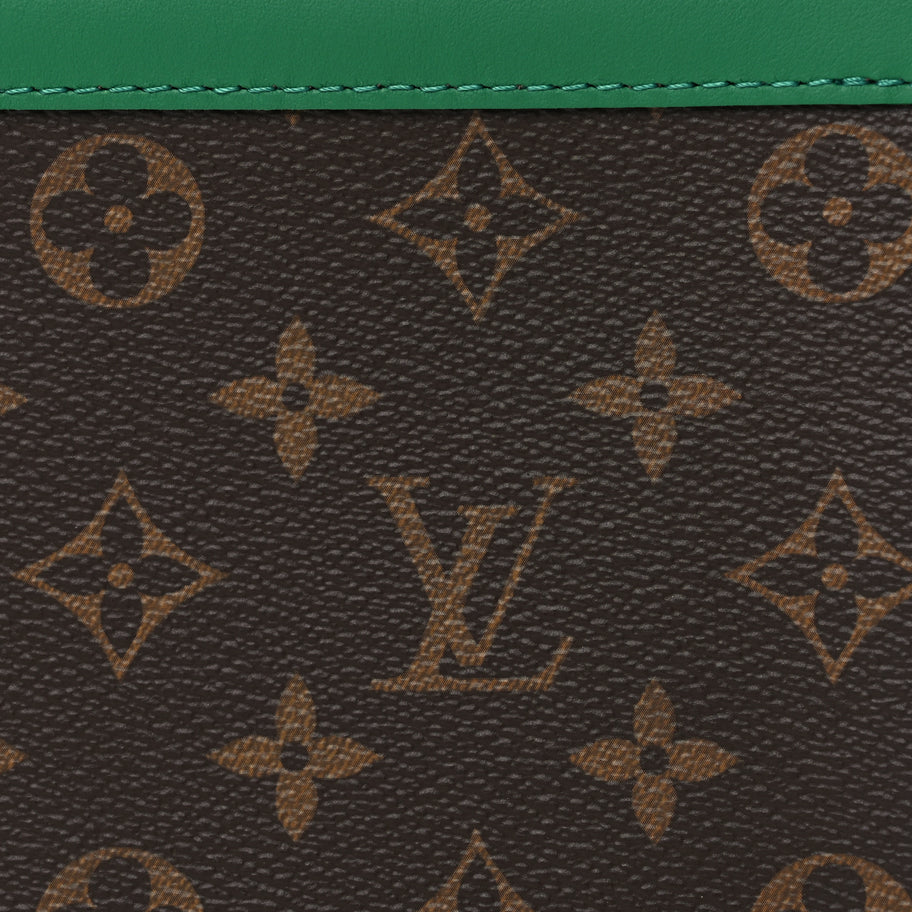 Louis Vuitton Monogram Macassar Pochette Voyage MM Borneo Green Image 6