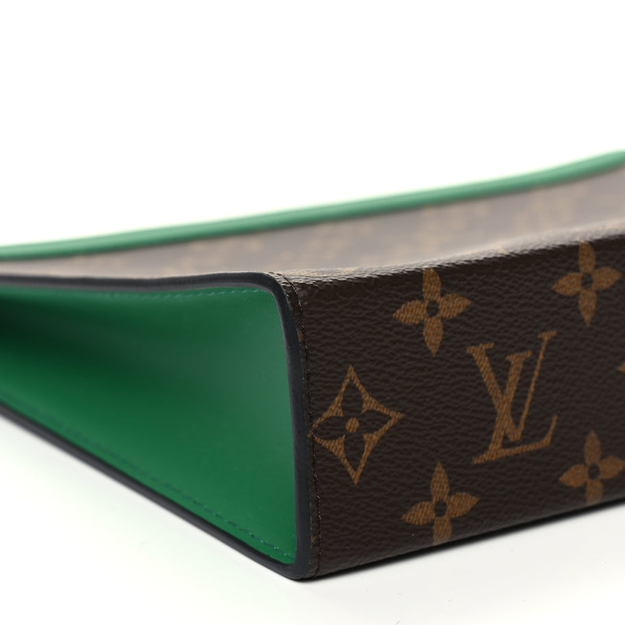 Louis Vuitton Monogram Macassar Pochette Voyage MM Borneo Green Image 7