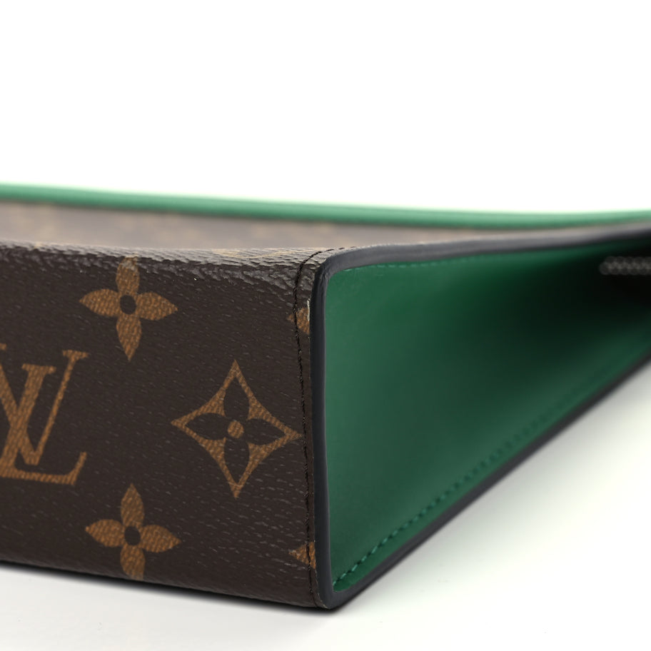 Louis Vuitton Monogram Macassar Pochette Voyage MM Borneo Green Image 8