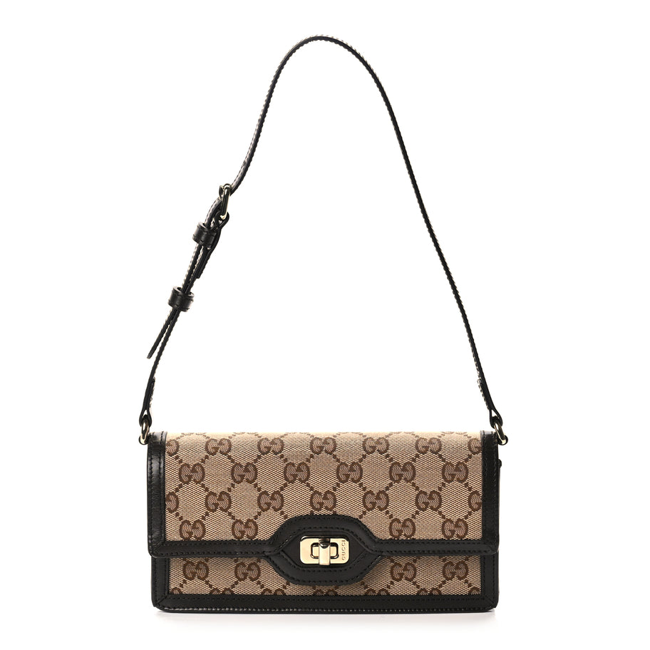 Gucci Monogram Mini Luce Shoulder Bag  Beige Ebony Image 1