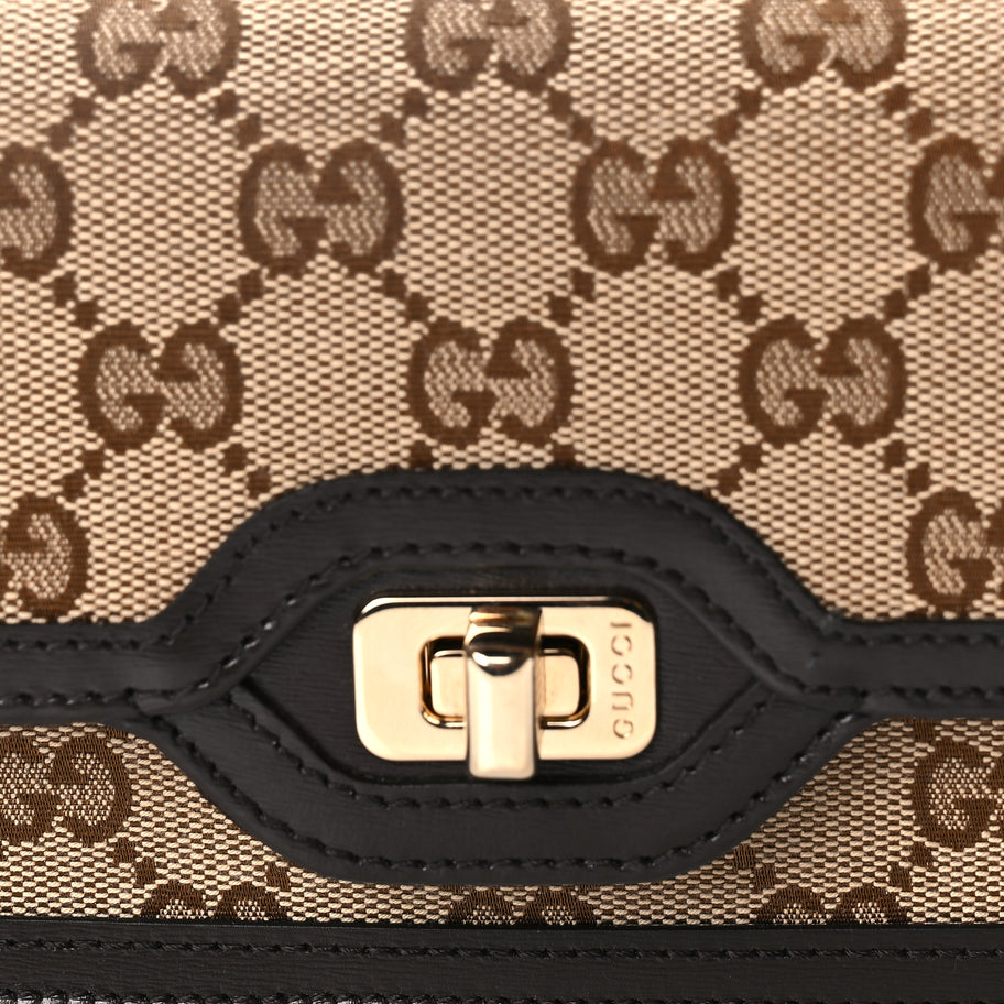 Gucci Monogram Mini Luce Shoulder Bag  Beige Ebony Image 6