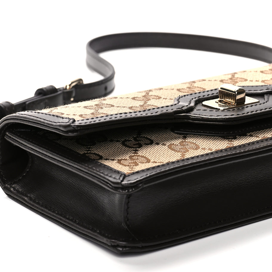 Gucci Monogram Mini Luce Shoulder Bag  Beige Ebony Image 7